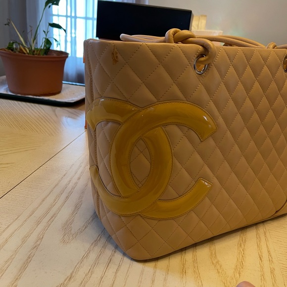 Authentic Chanel Tan Cambon Tote - Picture 4 of 8